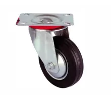 Servis Tekeri - Tablalı Siyah Döner - Çap 125 mm