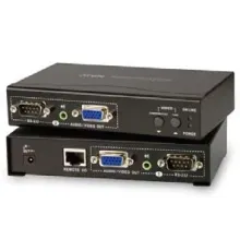 Ses / VGA Görüntü Sinyalı Uzatma Cihazı, Hoparlör bağlantı desteği, 150 metre, Infrared Uzaktan Kumanda Cihazı ile birlikte