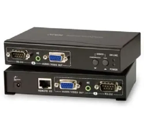 Ses / VGA Görüntü Sinyalı Uzatma Cihazı, Hoparlör bağlantı desteği, 150 metre, Infrared Uzaktan Kumanda Cihazı ile birlikte