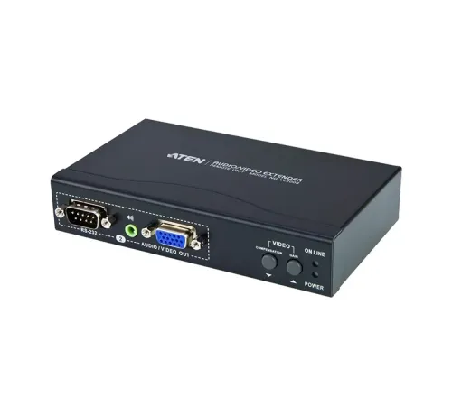 Ses / VGA Görüntü Sinyalı Uzatma Cihazı, Uzak Ünite, Hoparlör bağlantı desteği, 150 metre