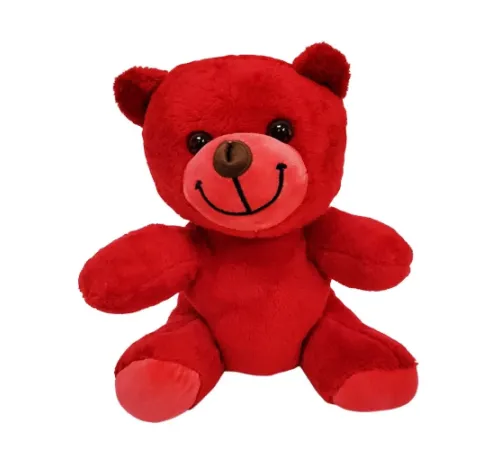 Sevimli Kırmızı Oyuncak Peluş Ayıcık