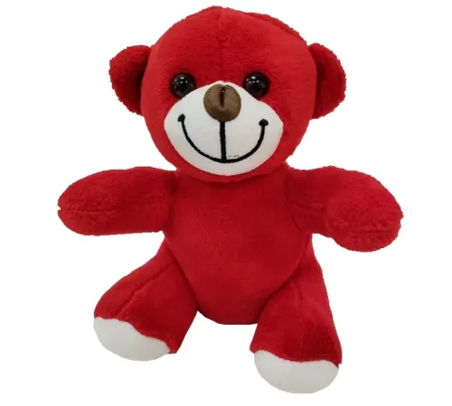 Sevimli Kırmızı Oyuncak Peluş Ayıcık