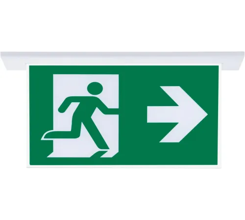 SG051-SA Çift Yönlü Acil Yönlendirme Armatürü (Sıvaaltı Aparatlı) Sağ-Sol