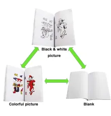 Sihirli Defter Sihirli Kitap İlizyon Oyunu Sihirli Oyun Defteri 13x10 cm