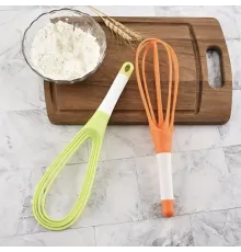 Silikon Saplı 2 İşlevli Çırpıcı Balon Ve Düz 1 Adet