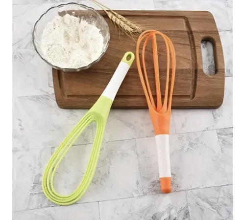 Silikon Saplı 2 İşlevli Çırpıcı Balon Ve Düz 1 Adet