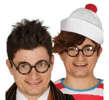 Siyah Çerçeveli Numarasız Camlı Öğrenci Şaka Gözlüğü 1 Adet