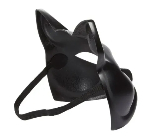 Siyah Renk Lüks Kedi Maskesi 12x13 cm
