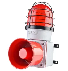 SNT-E12513-D E125 Serisi Endüstriyel Işıklı İkaz Sireni 12-30V/DC