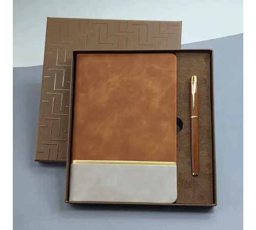 Soft Deri Defter Ve Roller Kalem Seti