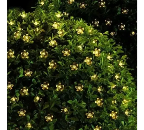 Solar 30 Ledli Çiçekli Günışığı Bahçe Aydınlatma Dekorasyon Güneş Enerjili