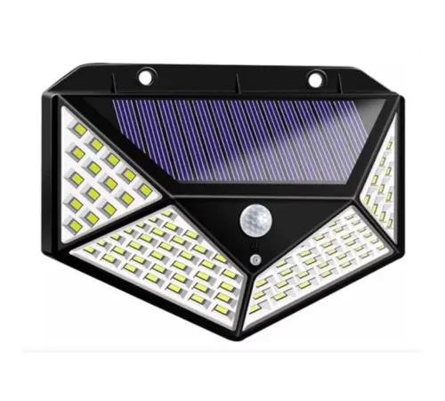 Solar Hareket Sensörlü Duvar Lambası 100 Led MZ-303