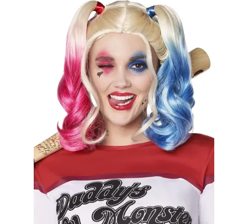 Suicide Squad Harley Quinn Kostüm Peruk