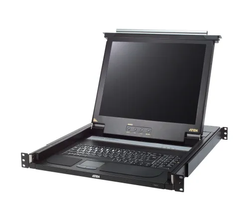 Sürgülü Kasaya Sahip, KVM Switch&#039;i Olmayan, Türkçe Klavye, Touchpad ve 17" LCD Ekranı Bulunan Konsol, Konsol Sayısı 1