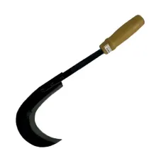 Sürmene Kırmızı Plastik Saplı Orak 43 Cm - Buğday Hasadı