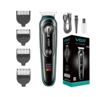 T Bıçak Sıfır Kesim LCD Ekran Şarjlı Tıraş Makinesi V-075