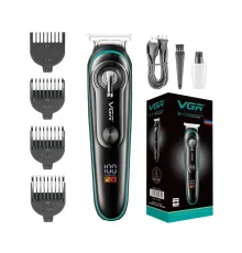 T Bıçak Sıfır Kesim LCD Ekran Şarjlı Tıraş Makinesi V-075