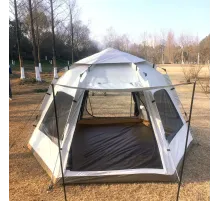 Tam Altıgen 8 - 10 Kişilik 280 x 280 x 160 Cm 210D OxFord Kumaş Çadır