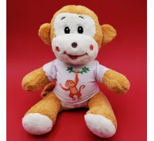 Tasarım Tişörtlü Oyuncak Maymun