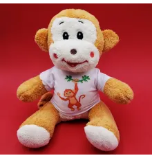 Tasarım Tişörtlü Oyuncak Maymun