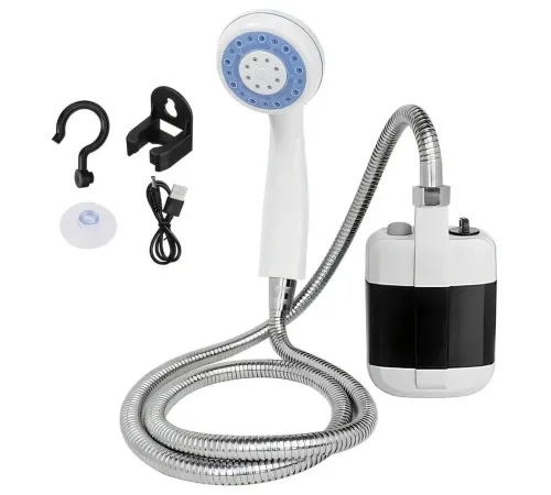 Taşınabilir Şarjlı Seyyar Duş Seti Pompa - Hortum - Duş Başlığı