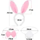 Tavşan Kostüm Seti Taç Papyon Kuyruk Pembe Renk