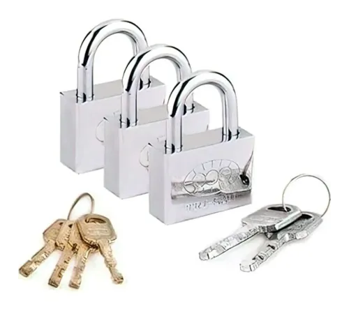 Tek Anahtarla Açılan Paslanmaz Çelik Asma Kilit 6 Lü Set