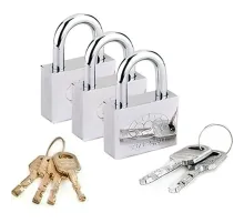 Tek Anahtarla Açılan Paslanmaz Çelik Asma Kilit 8 Lü Set