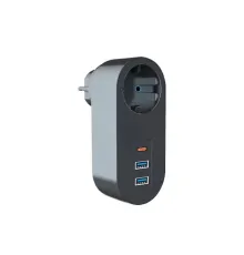 Tekli Akım Korumalı 2 Adet USB 1 Adet Type-C Girişli Priz 3400