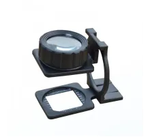 Tekstilciler Için Kumaş Kontrolü Büyüteç Katlanan Metal 15X Büyütme