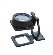 Tekstilciler Için Kumaş Kontrolü Büyüteç Katlanan Metal 15X Büyütme