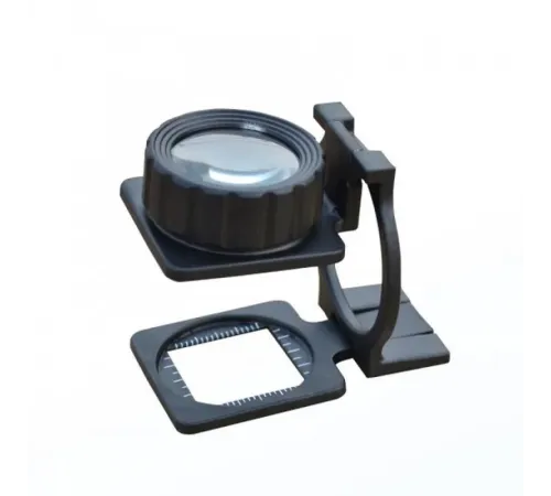 Tekstilciler Için Kumaş Kontrolü Büyüteç Katlanan Metal 15X Büyütme