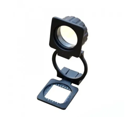Tekstilciler Için Kumaş Kontrolü Büyüteç Katlanan Metal 15X Büyütme