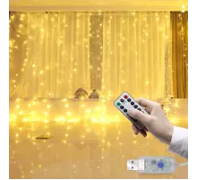 Tel Perde Led 3*3m 300 Led Gün Işığı