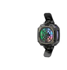 Telefon Buz Soğutucu Fan Mıknatıs Ve Klips Rgb Siyah HDX4381