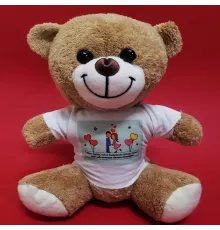 Tişörtlü Kahverengi Peluş Ayıcık