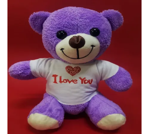 Tişörtlü Mor Ayı