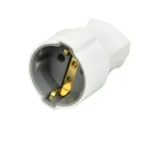 Topraklı Dişi Fiş Beyaz