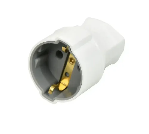 Topraklı Dişi Fiş Beyaz