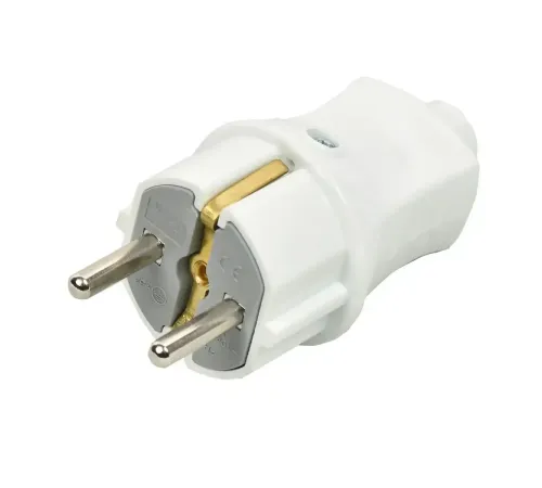 Topraklı Erkek Fiş Beyaz