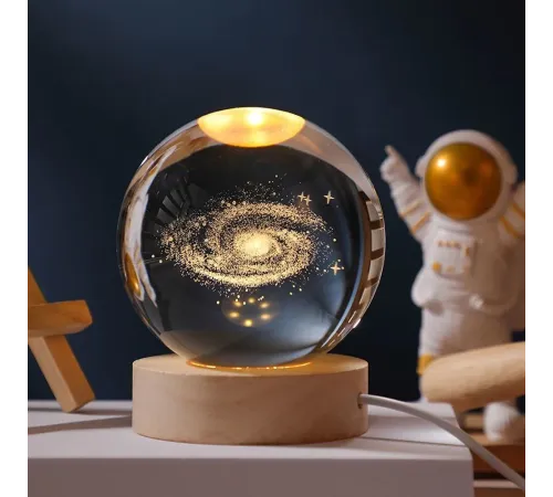 Toz Bulutu Tasarımlı Dekoratif Usb li Gece Lambası