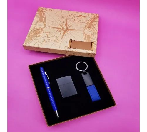 Tükenmez Kalem Çakmak Anahtarlık Seti