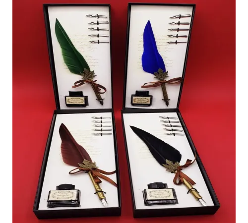 Tüylü Divit Kalem Seti