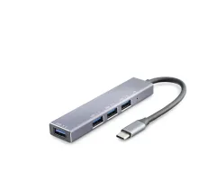 Type-C Hub 4*Usb3.0 Gri HDX7043