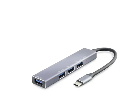 Type-C Hub 4*Usb3.0 Gri HDX7043