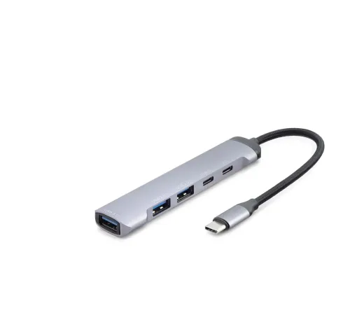 Type-C Hub 5*Usb Gri HDX7041