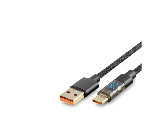 Type-C To Usb Kablo Akıllı 35W 1.2M Siyah HDX1300K