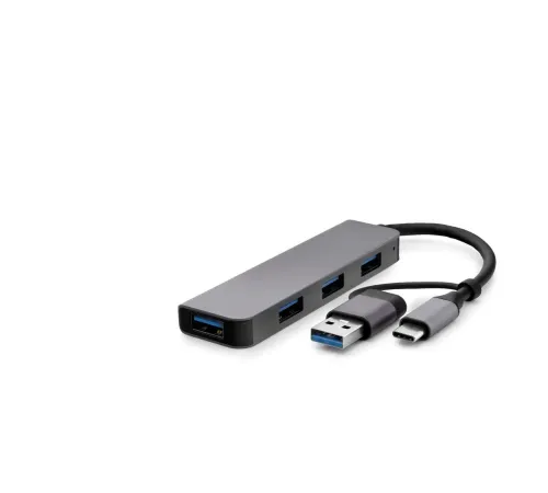 Type-C + Usb3.0 Hub 4*Usb3.0 Gri HDX7825