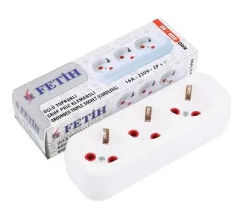 Üçlü Boş Kasa Priz