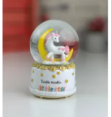 Unicorn Kar Küresi Orta Boy Sarı Ay